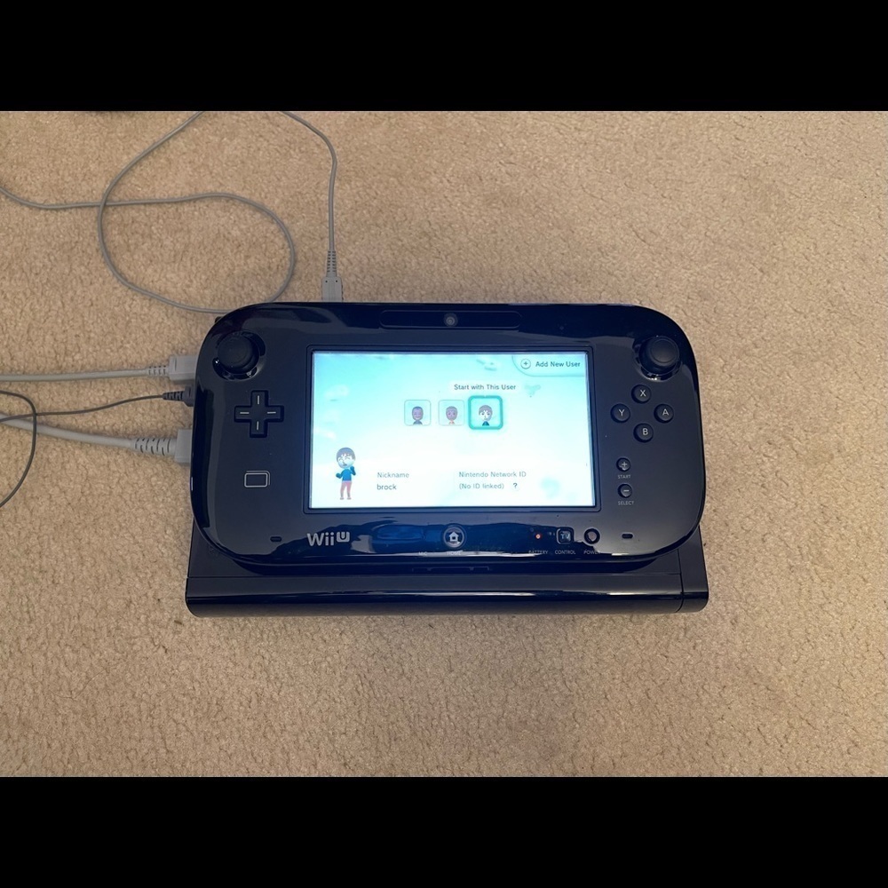 🕹HP🕹 NINTENDO Wii U 32GB Black Console GamePad COMPLETE W/4 Games. - Picture 10 of 12